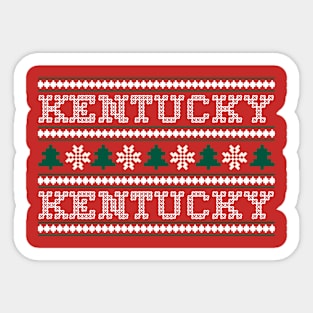 Kentucky Ugly Christmas Sweater Sticker